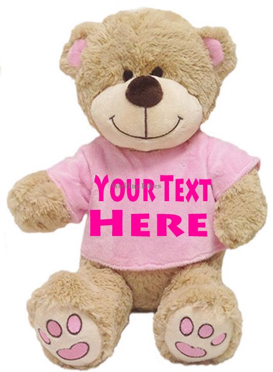 Personalised teddy bears for best sale baby girl