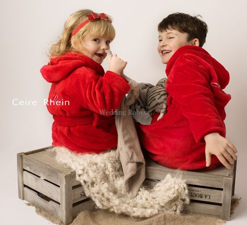 Personalised ABC Blocks Kids Dressing Gown | Personalised Embroidery Gifts  - PartyWorld