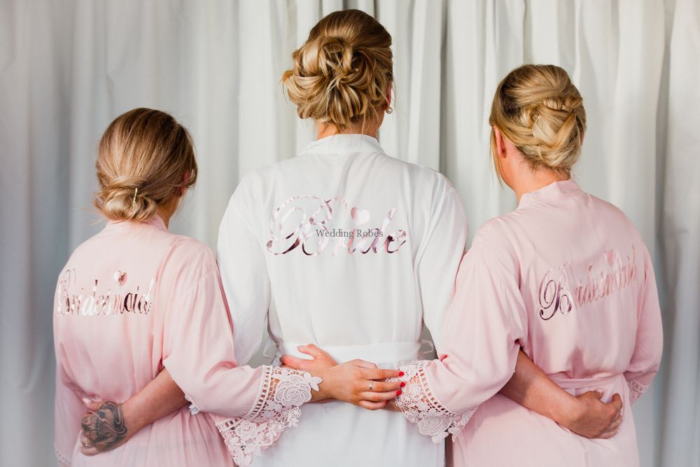 Sale On Luxury Cotton Lace Collection Bridesmaid Robe Bridal Party